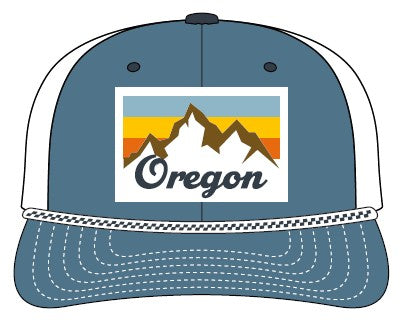 OR Peak Hat Blue/White