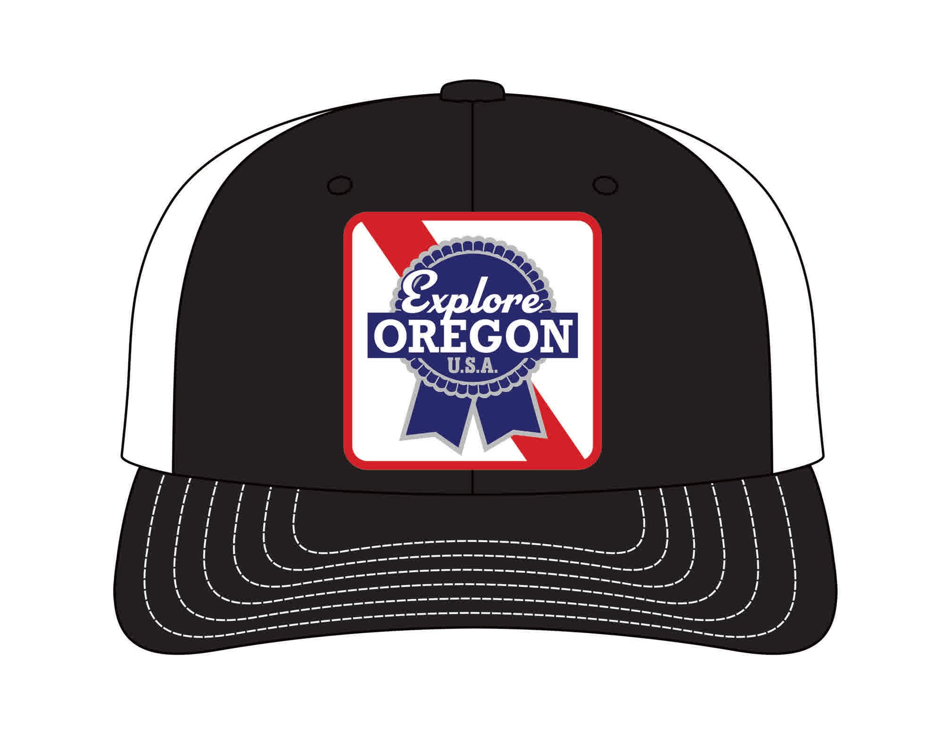 OR Blue Ribbon Black - White