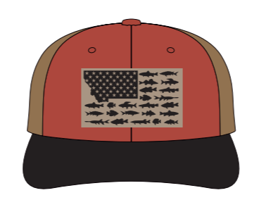 MT Fish Flag Orange