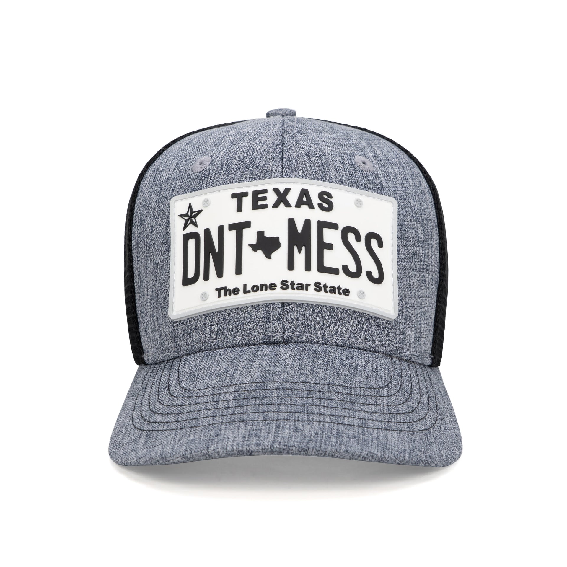 TX LICENCE PLATE Heather-Black