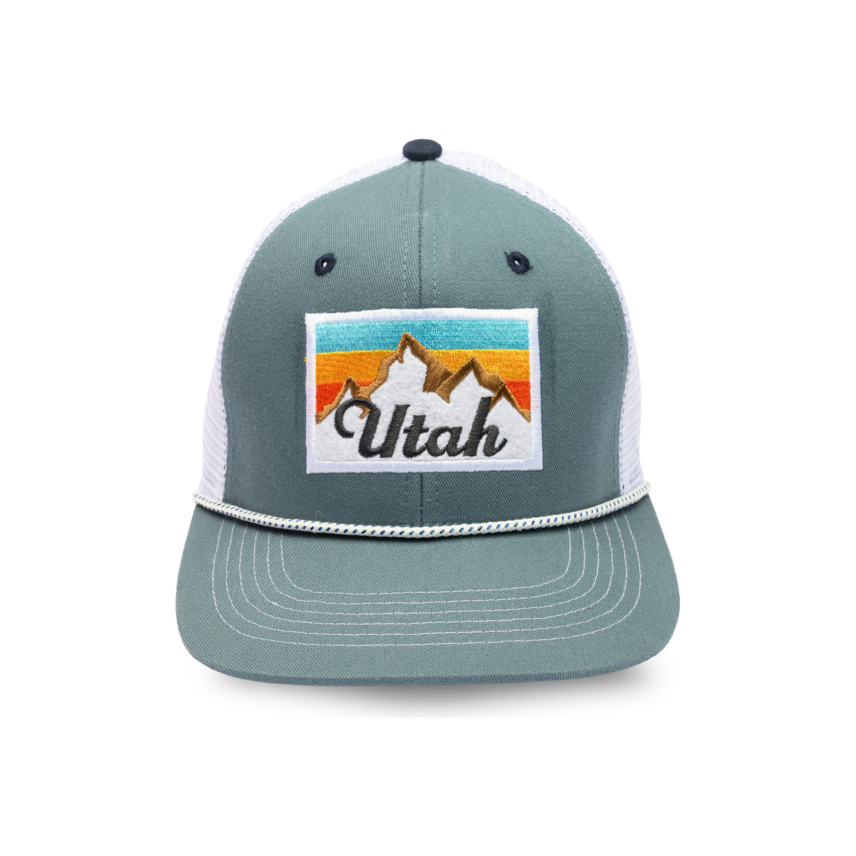 UT Peak Hat Blue/White