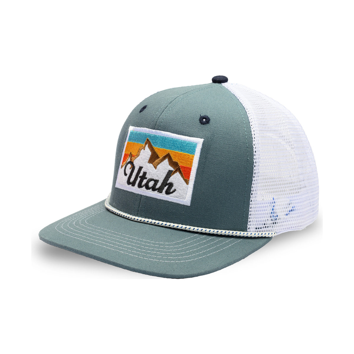UT Peak Hat Blue/White