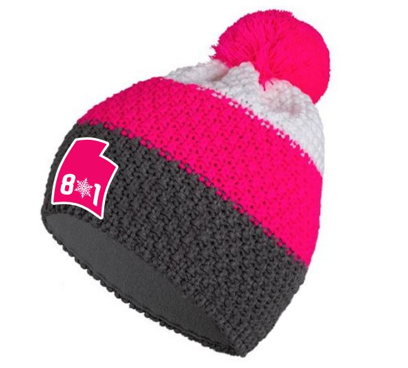 UT 801 Youth Snowflake Pink Beanie