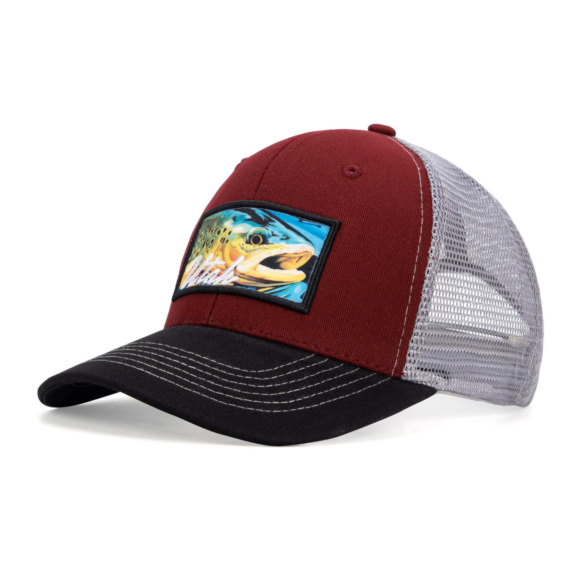 UT Brown Trout -Card-Grey-Black