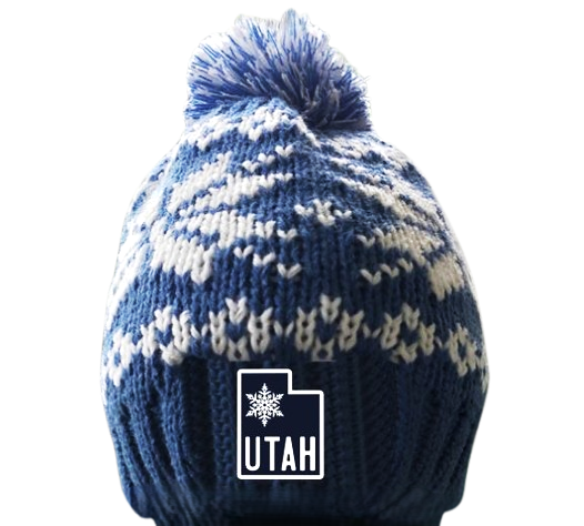 UT Snowflake Blue Beanie
