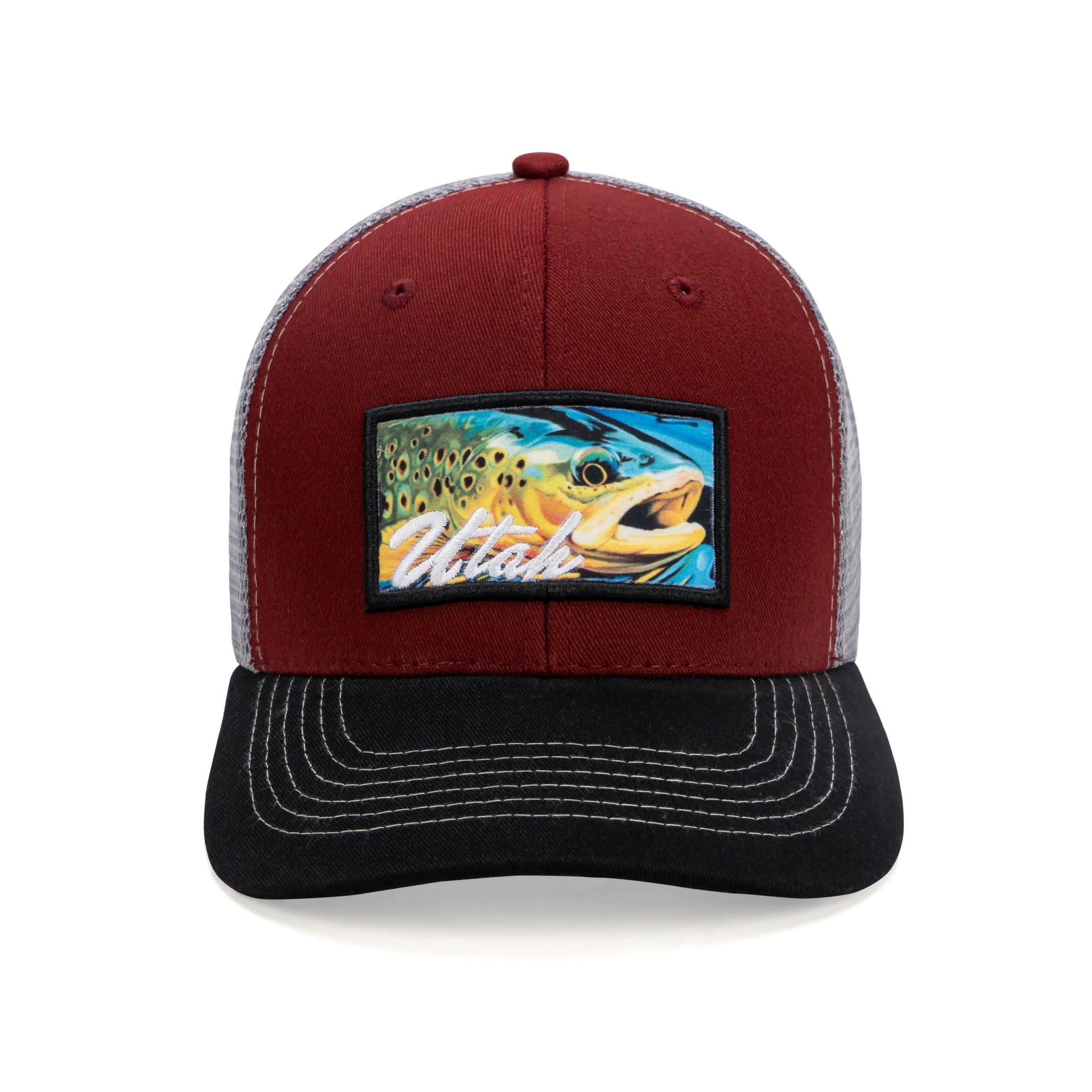 UT Brown Trout -Card-Grey-Black