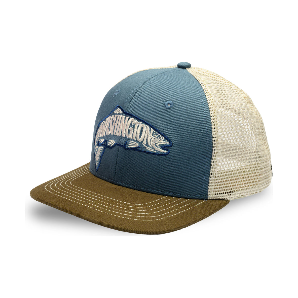 WA TROUT-Blue-Olive-Khaki Mesh