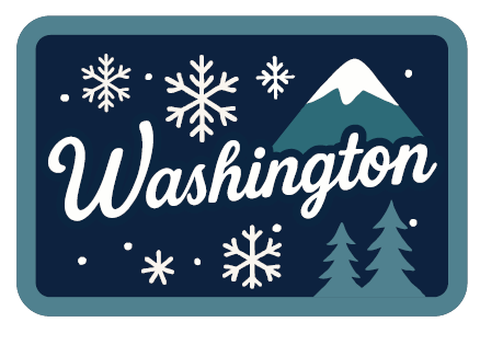 WA Snowflake Velcro Patch