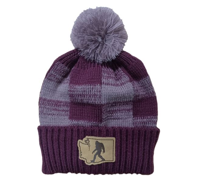 WA Bigfoot Plum Beanie