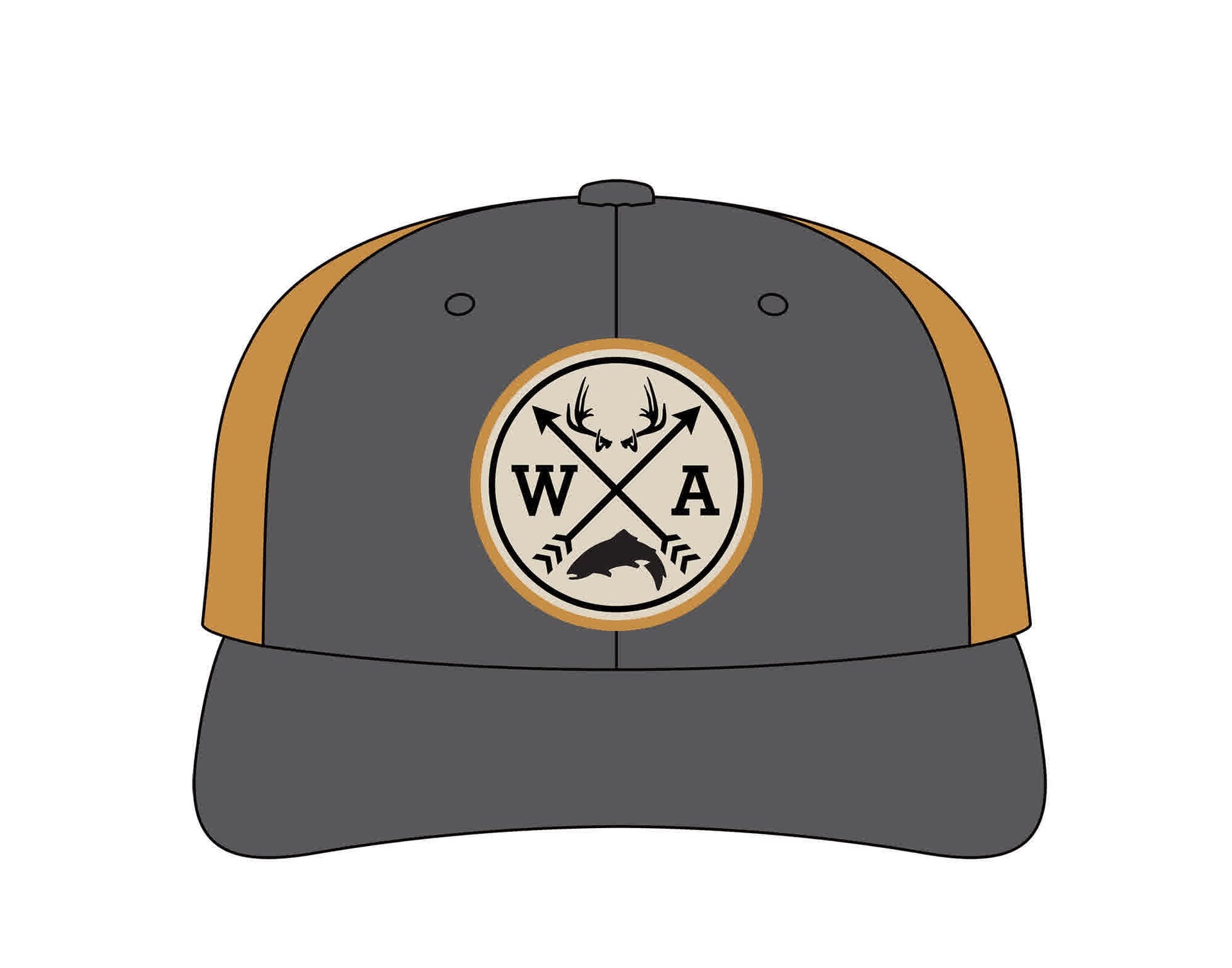WA Arrows Charcoal-Lt. Brown