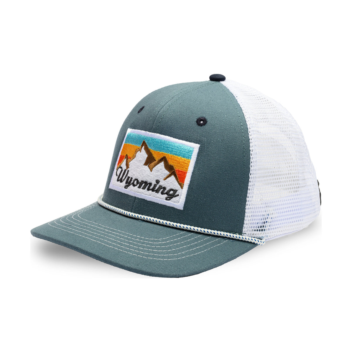 WY Peak Hat Blue/White