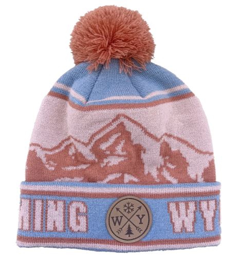 WY Arrows Blu-Terracotta Beanie