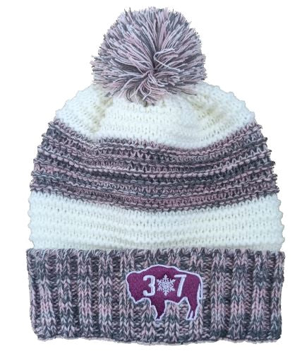 WY Snowflake Pink-Char-Crm Beanie