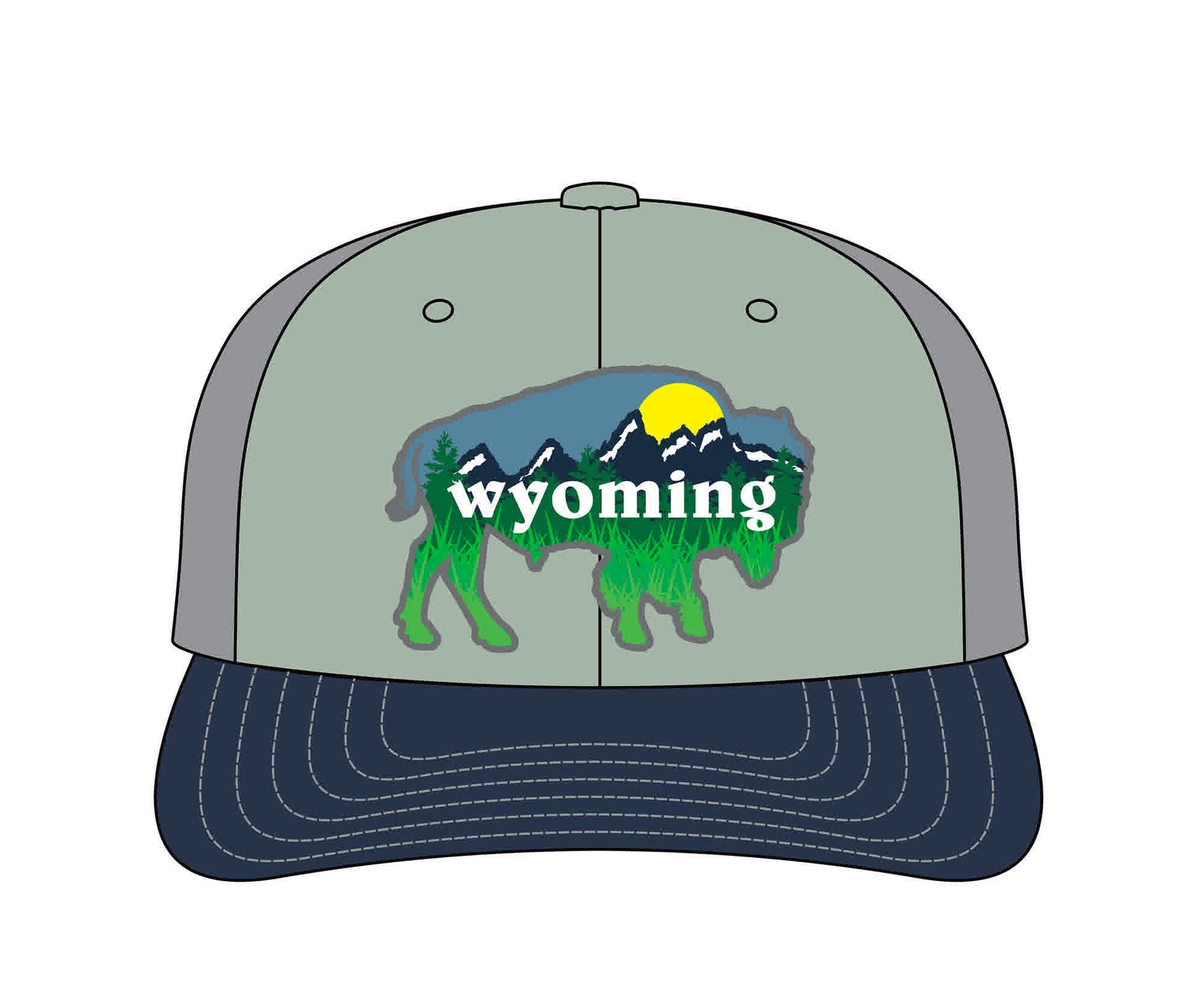 WY Bison Sage-Grey-Navy