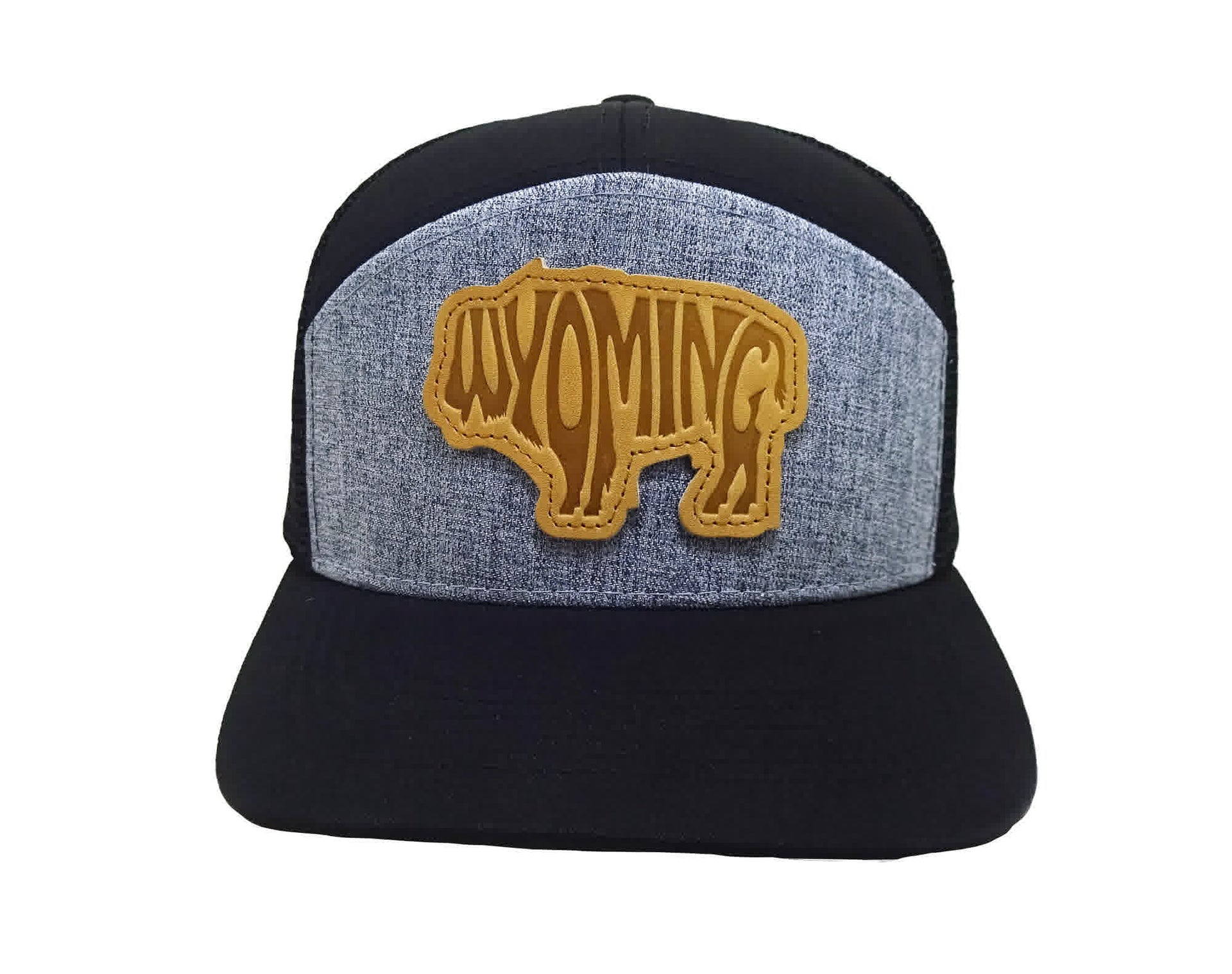 WY Bison-7 Panel Heather-Black